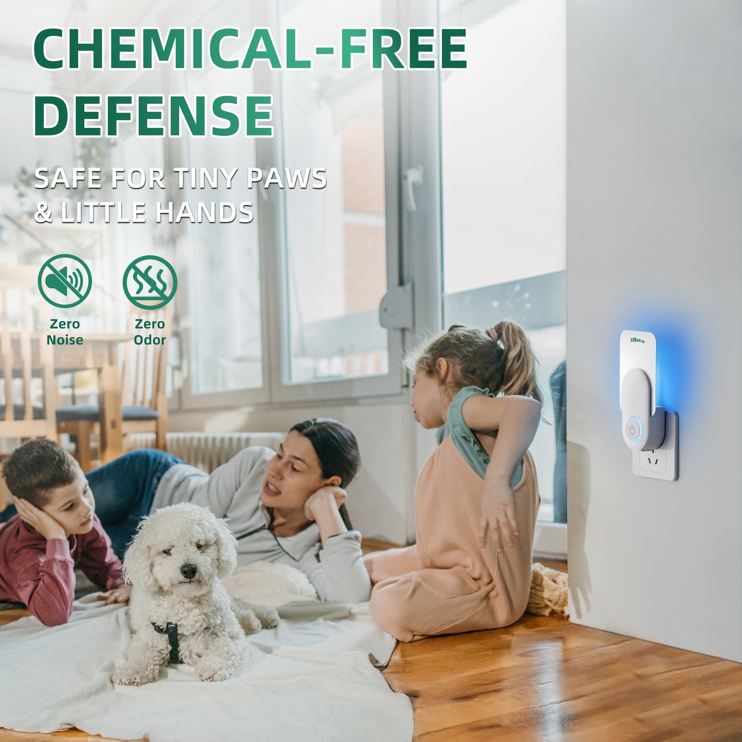 ZeroBug 2025 Upgraded Flying Insect Trap Indoor, Target Capture Traps for House & Fruit Fly, Gnat, Mosquito with UV & Blue Light, Plug in Bug Catcher & Killer for Indoor (2 Device & 10 Sticky Refills)